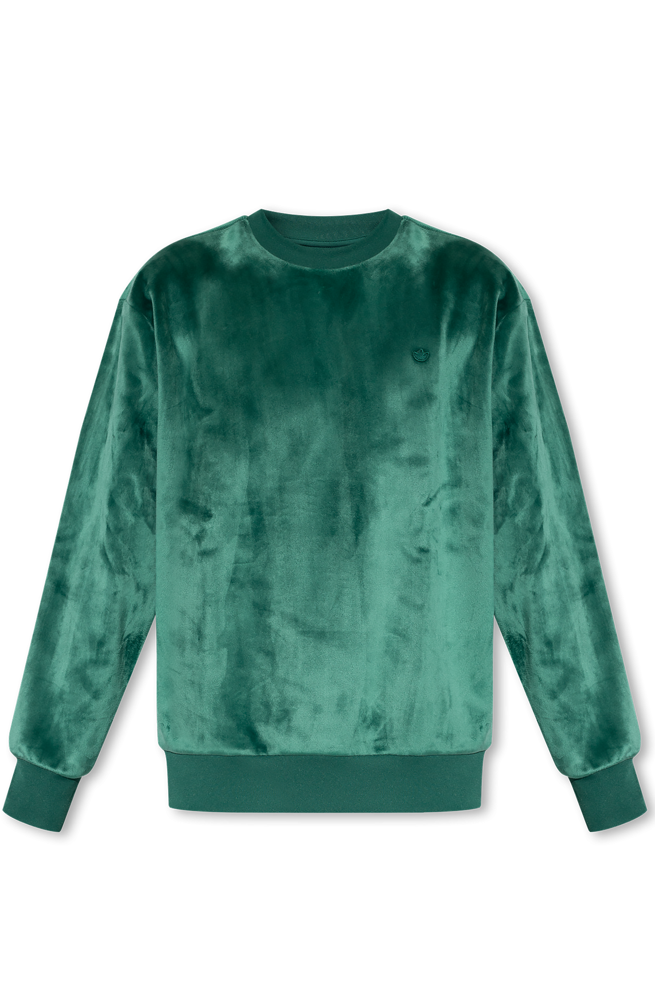 Adidas originals velour crew hot sale sweatshirt